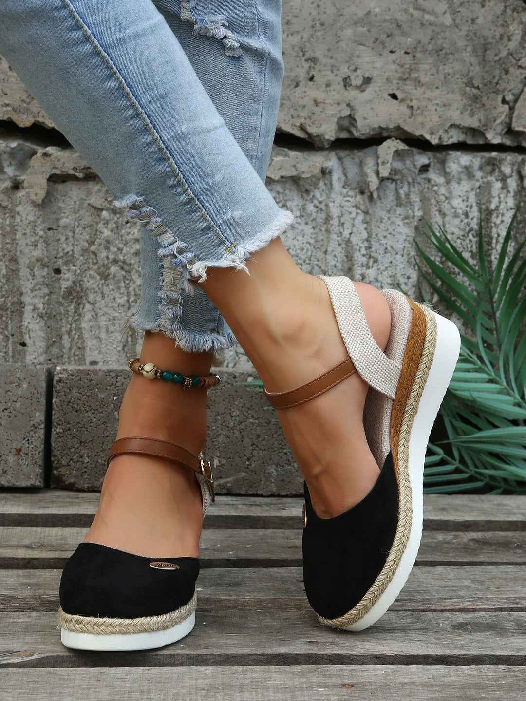 Womens Orthopaedic Woven Cushioned Sandals