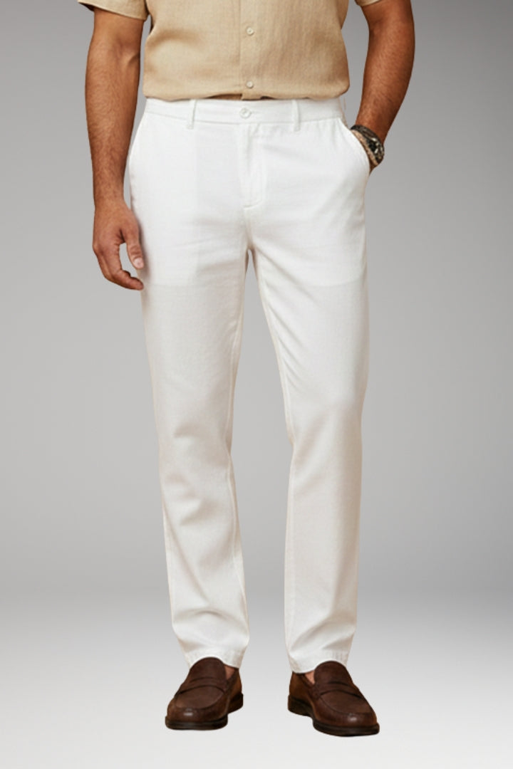 Men’s Casual Trousers with Elasticated Waistband and Side Pockets