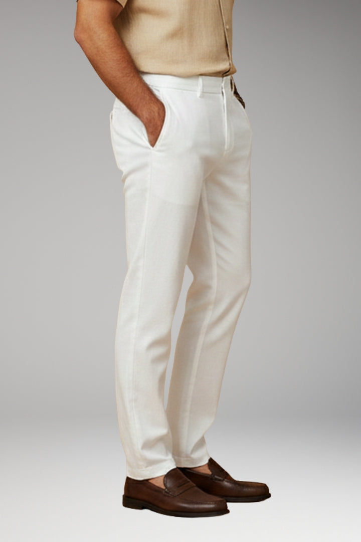 Men’s Casual Trousers with Elasticated Waistband and Side Pockets