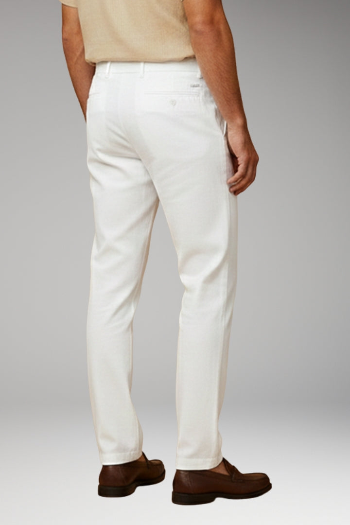 Men’s Casual Trousers with Elasticated Waistband and Side Pockets