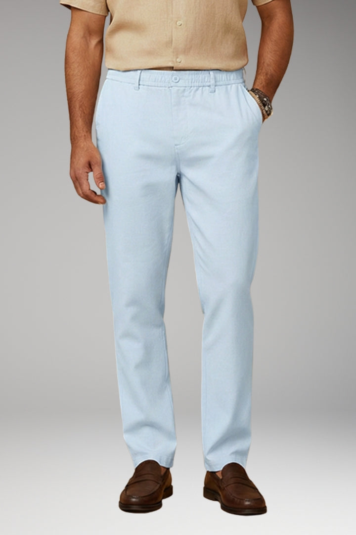 Men’s Casual Trousers with Elasticated Waistband and Side Pockets