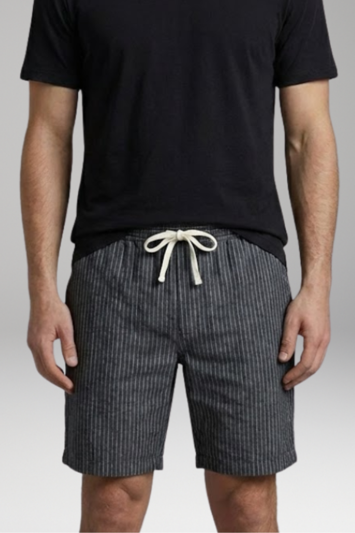 Men’s Shorts with Elastic Waistband and Adjustable Drawstring