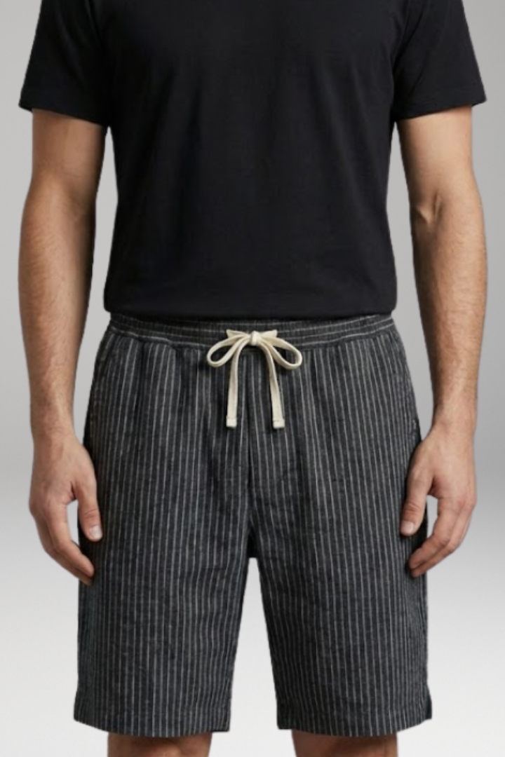 Men’s Shorts with Elastic Waistband and Adjustable Drawstring