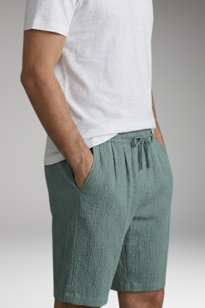 Men’s Summer Shorts with Drawstring Waistband and Side Pockets