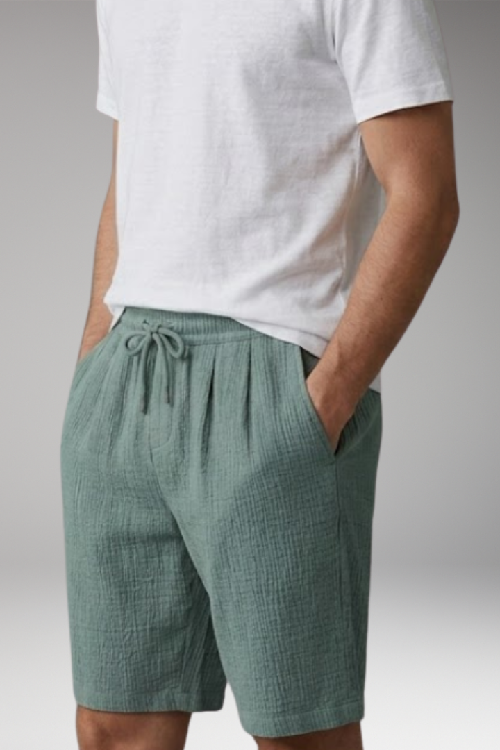 Men’s Summer Shorts with Drawstring Waistband and Side Pockets