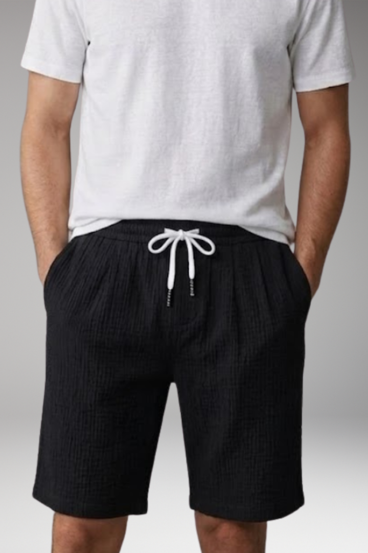 Men’s Summer Shorts with Drawstring Waistband and Side Pockets