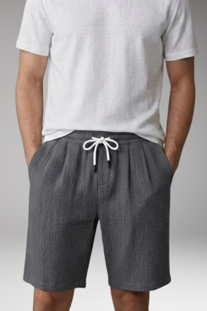 Men’s Summer Shorts with Drawstring Waistband and Side Pockets
