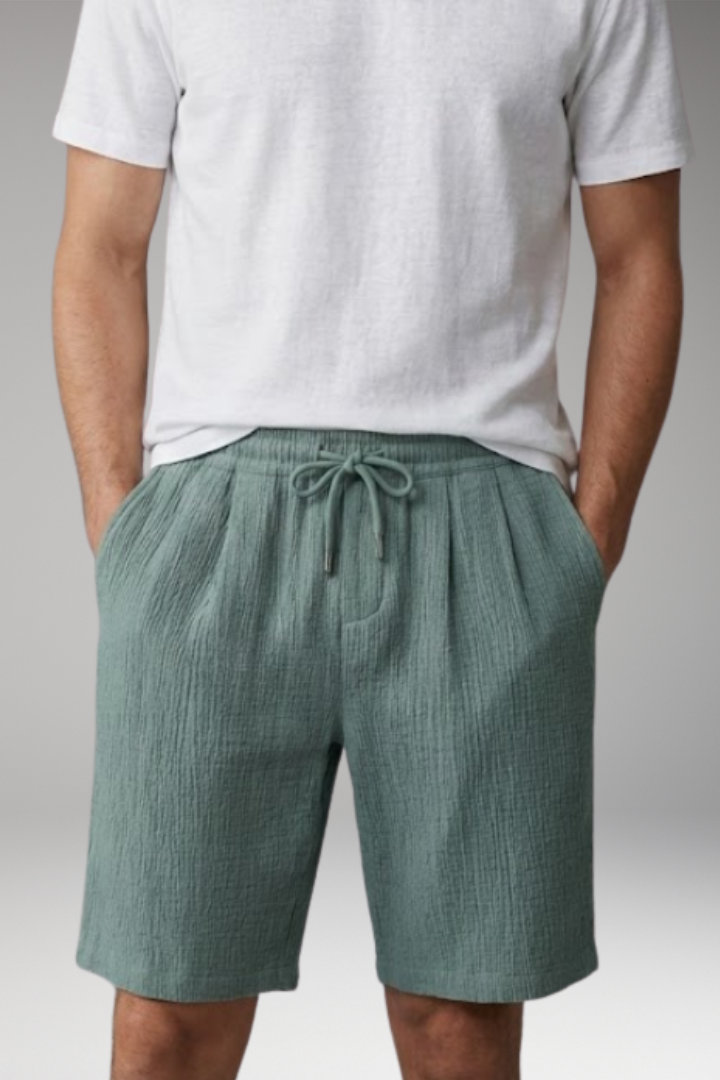 Men’s Summer Shorts with Drawstring Waistband and Side Pockets