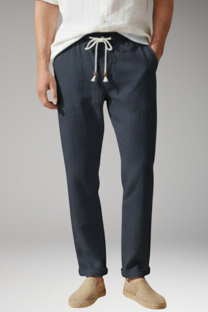 Men’s Trousers with Elasticated Waistband and Drawstring
