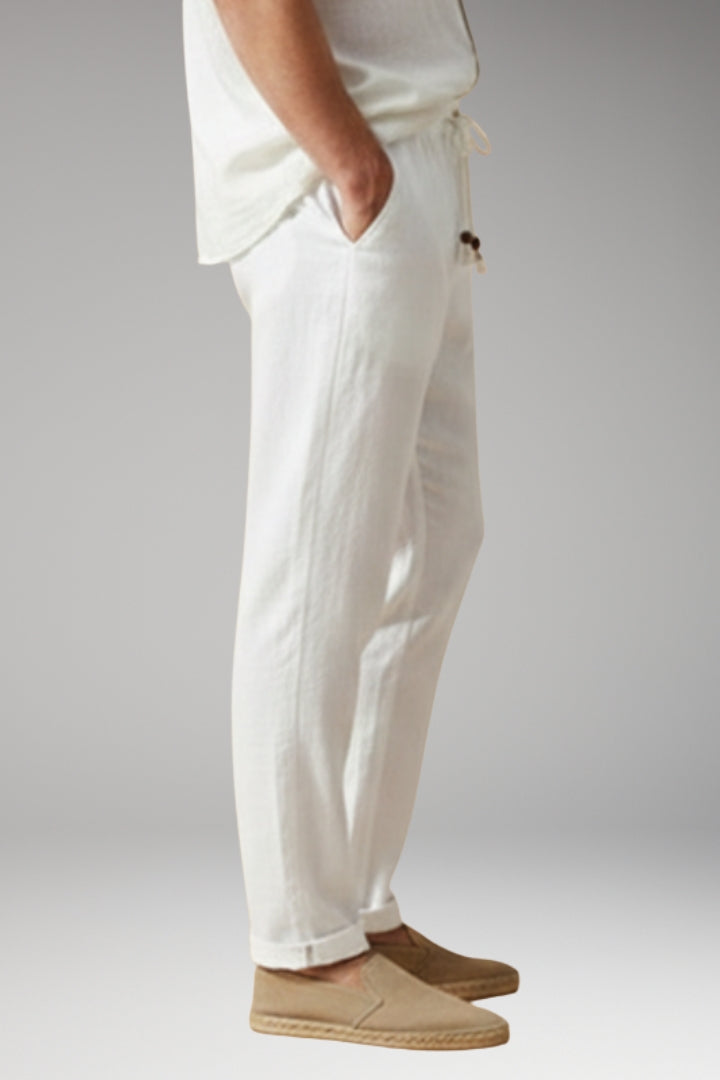 Men’s Trousers with Elasticated Waistband and Drawstring
