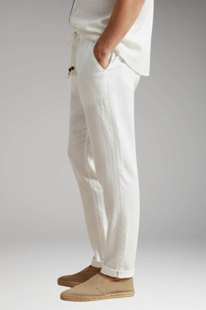 Men’s Trousers with Elasticated Waistband and Drawstring