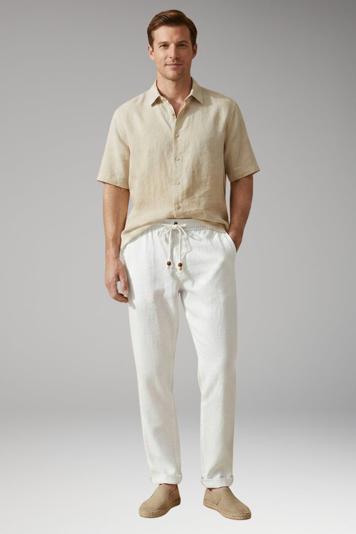 Men’s Trousers with Elasticated Waistband and Drawstring