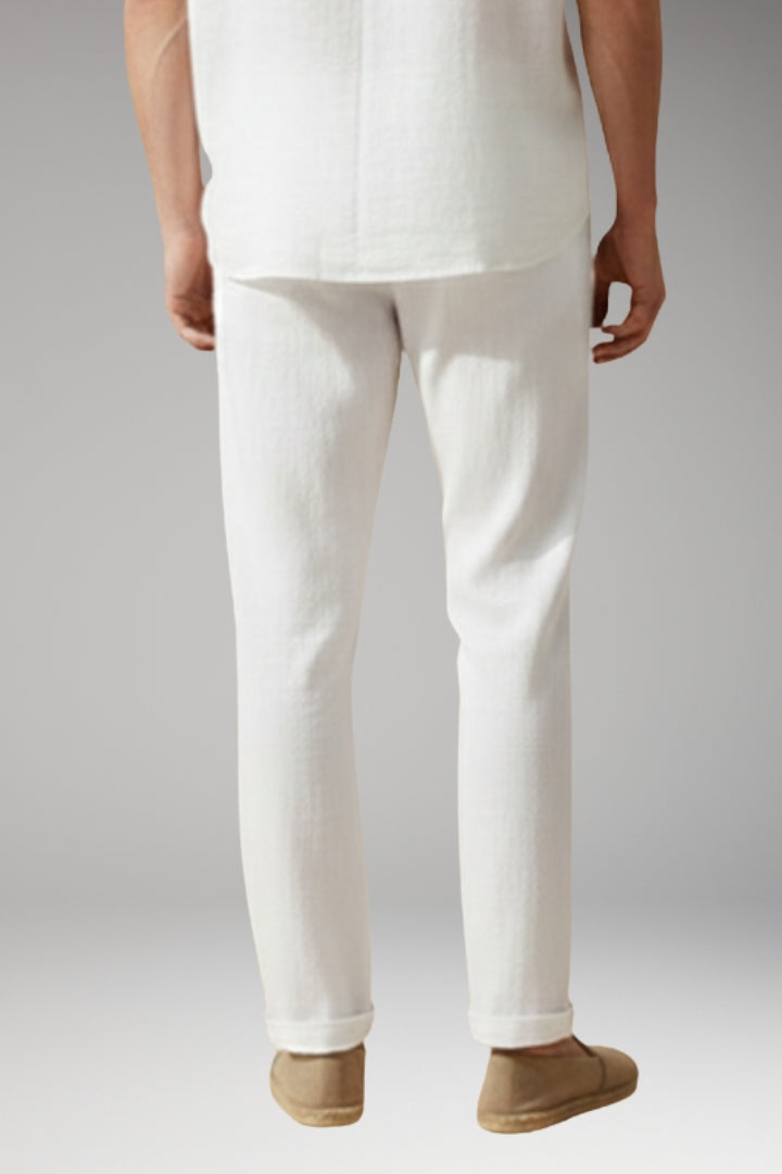 Men’s Trousers with Elasticated Waistband and Drawstring