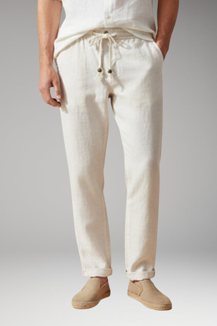 Men’s Trousers with Elasticated Waistband and Drawstring