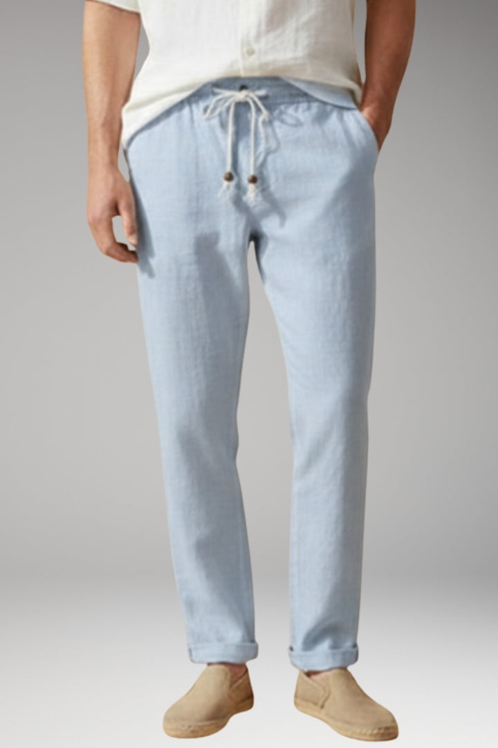 Men’s Trousers with Elasticated Waistband and Drawstring
