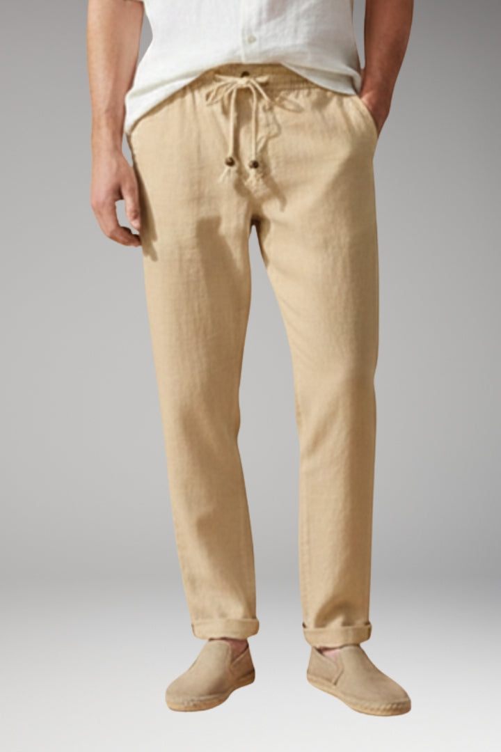 Men’s Trousers with Elasticated Waistband and Drawstring