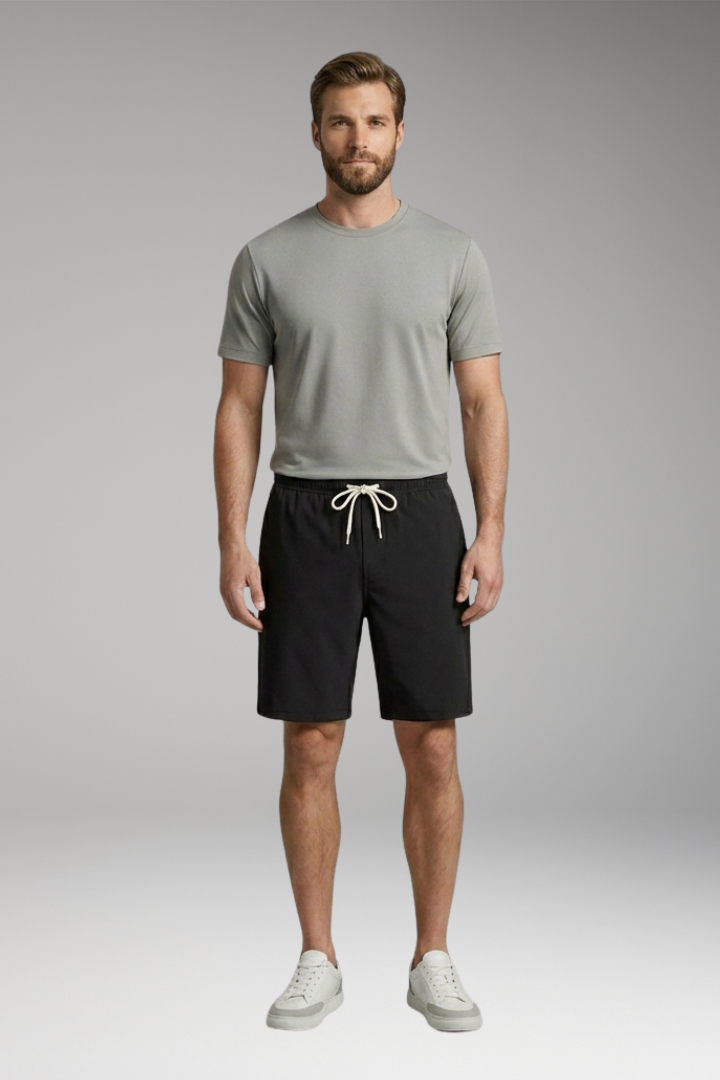 Men’s Shorts with Drawstring Waistband and Side Pockets