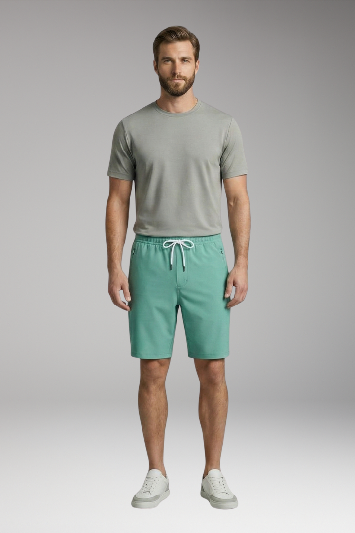 Men’s Shorts with Drawstring Waistband and Side Pockets
