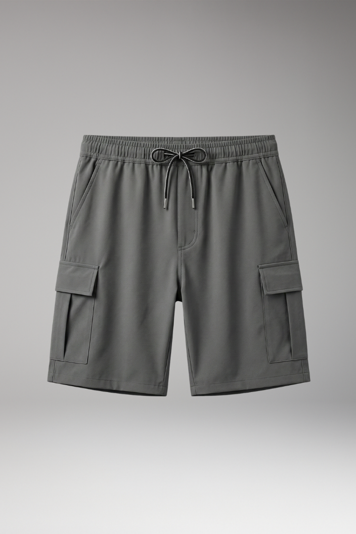 Men’s Shorts with Drawstring Waistband and Side Pockets