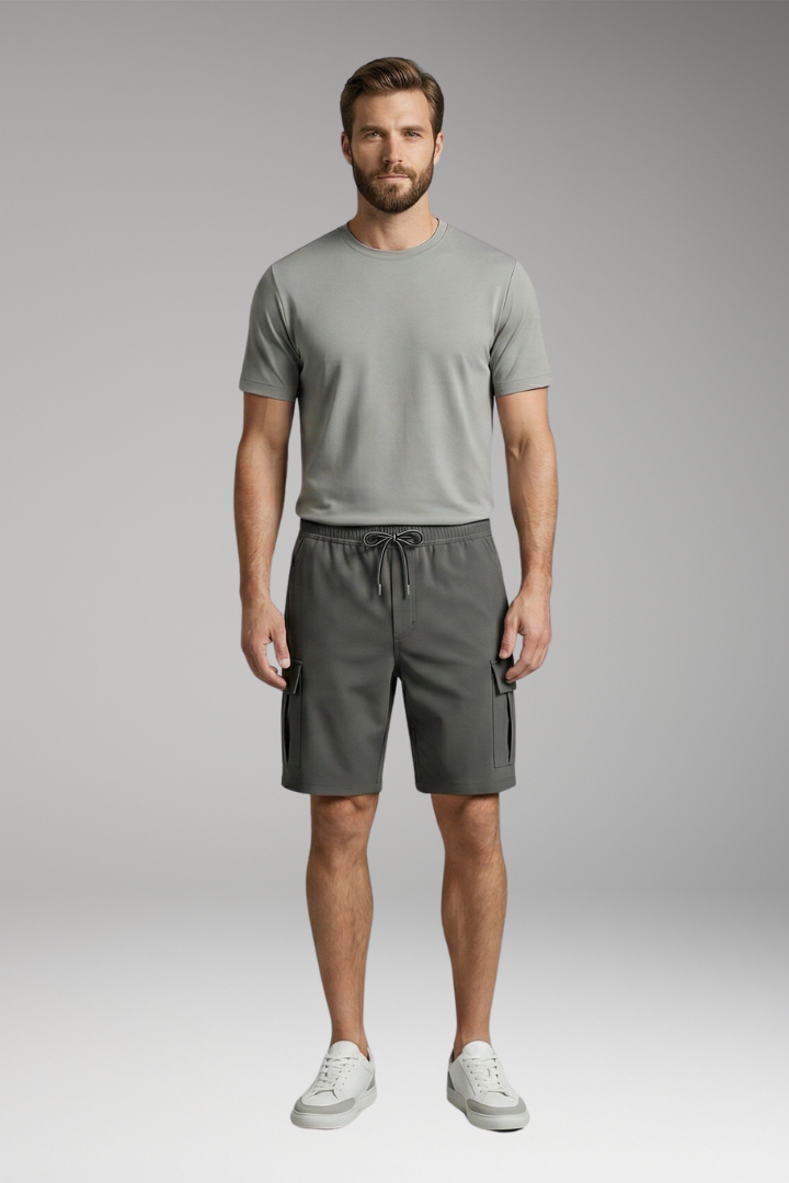 Men’s Shorts with Drawstring Waistband and Side Pockets