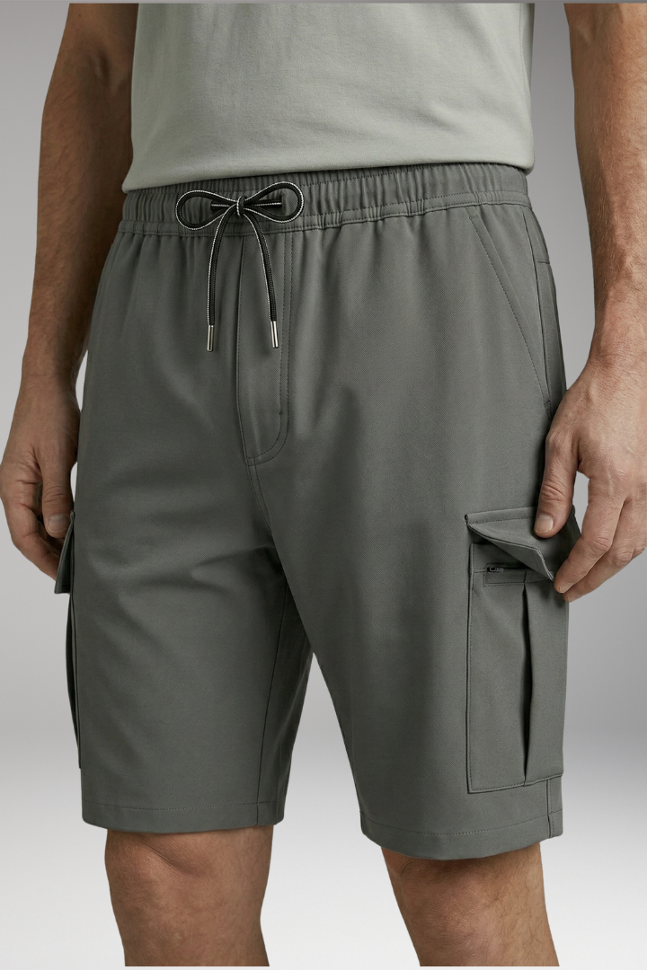 Men’s Shorts with Drawstring Waistband and Side Pockets
