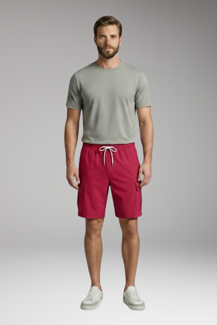 Men’s Shorts with Drawstring Waistband and Side Pockets