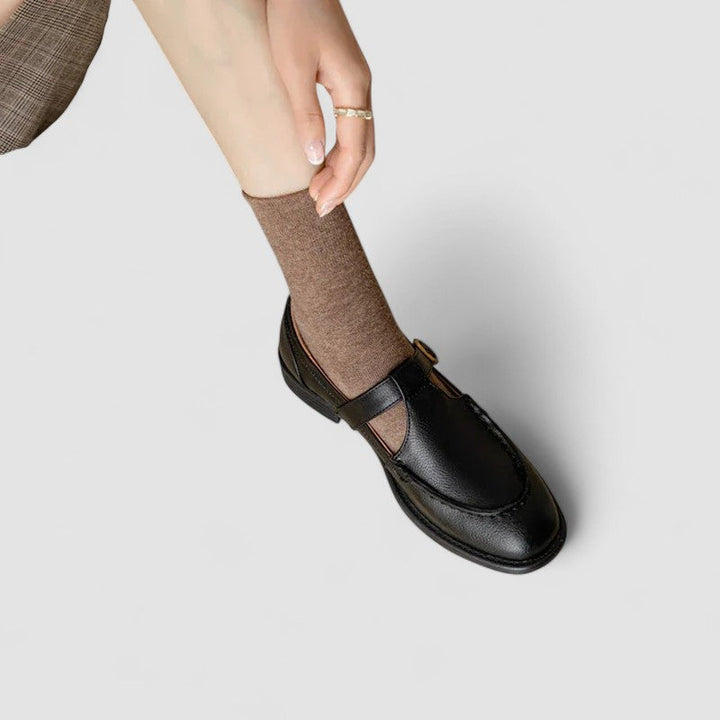 Orthopaedic Square-Toe Mary Jane Shoes