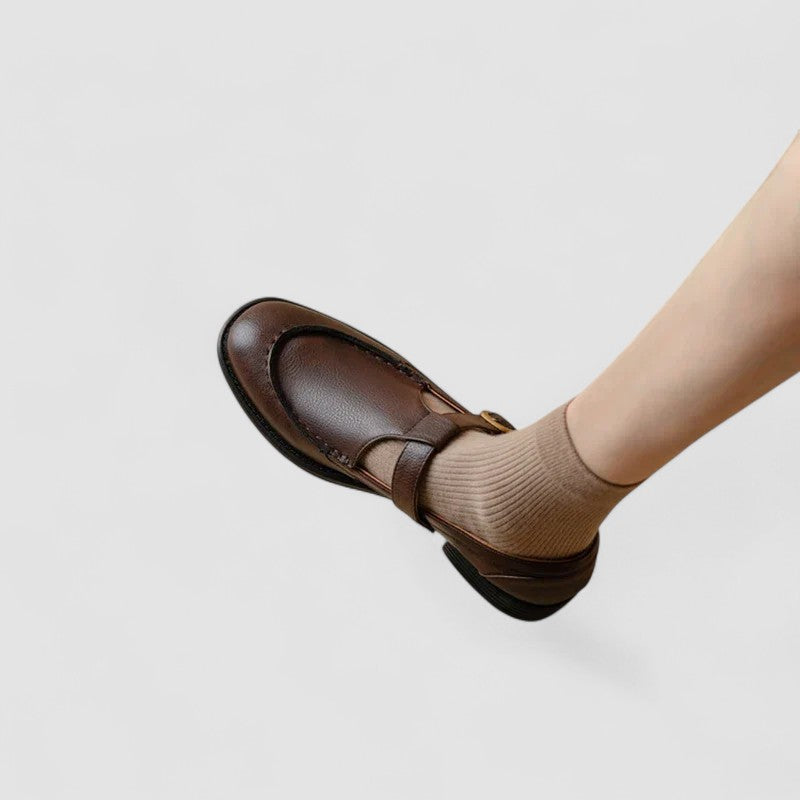 Orthopaedic Square-Toe Mary Jane Shoes