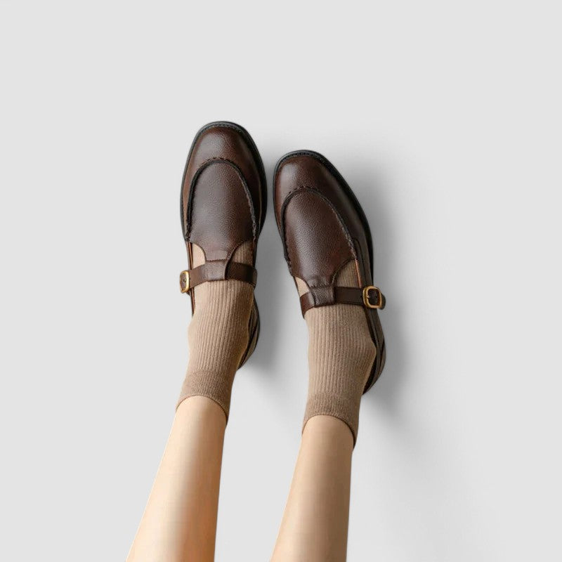 Orthopaedic Square-Toe Mary Jane Shoes