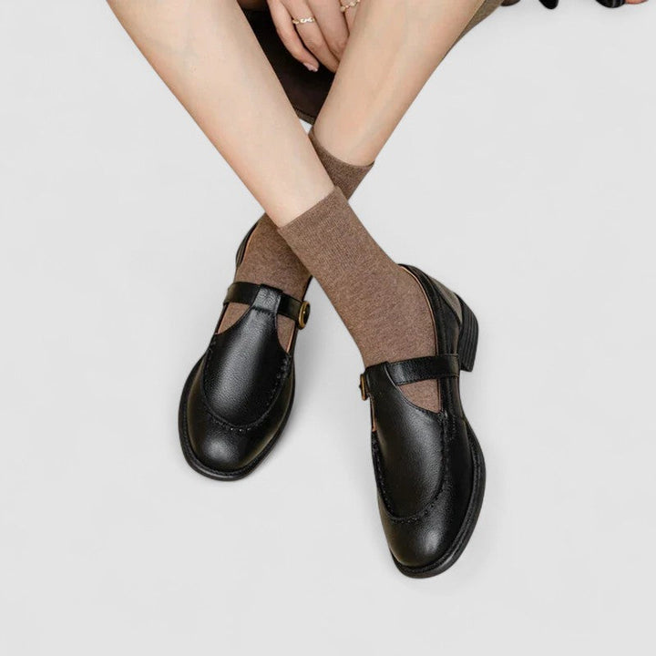 Orthopaedic Square-Toe Mary Jane Shoes