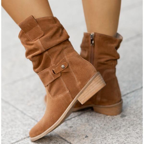 Elegant Ankle Boots with Zipper Closure