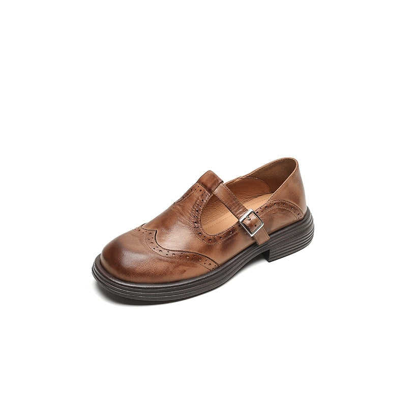 Elegant Vegan Leather Mary Jane Sandal