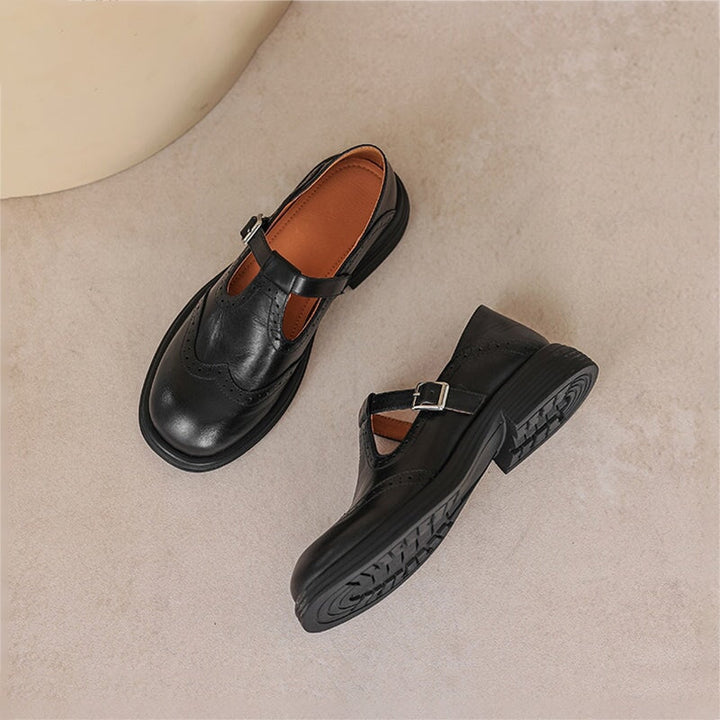 Elegant Vegan Leather Mary Jane Sandal