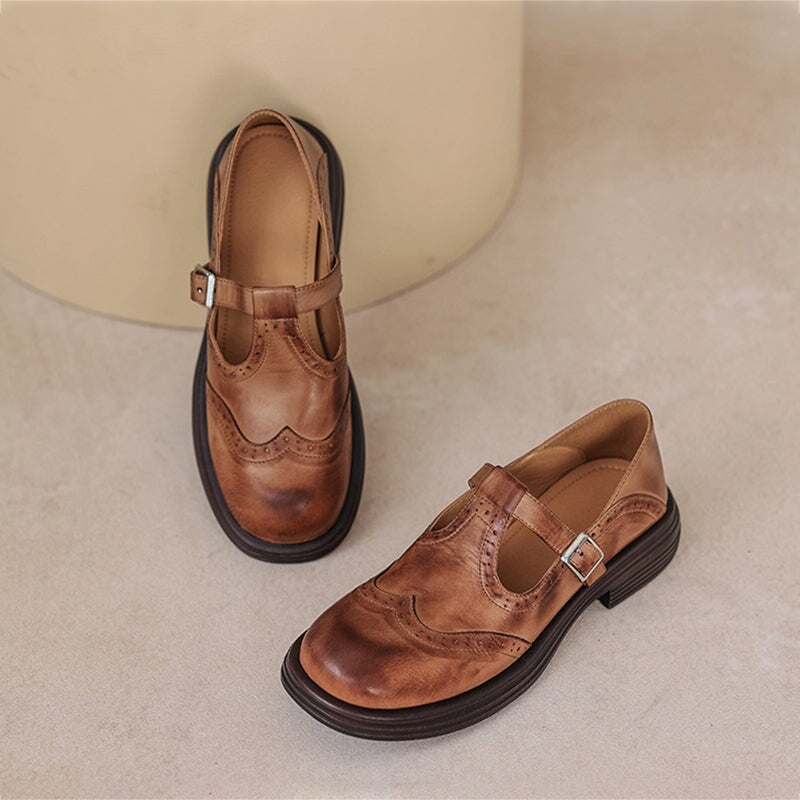 Elegant Vegan Leather Mary Jane Sandal
